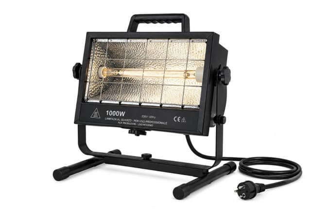 Lampada al quarzo 1000 W per illuminazione operativa su set