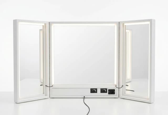 Specchio trucco LED trifacciale dimmerabile luce calda/fredda