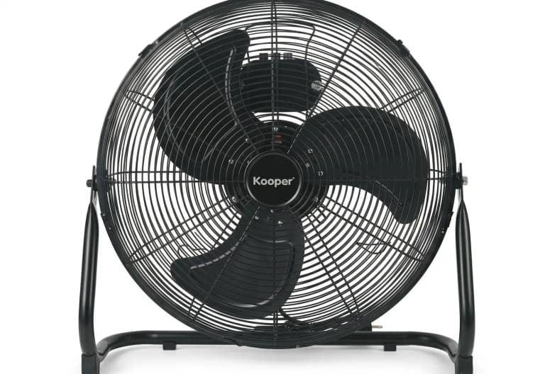 Ventilatore alta velocità da terra nero