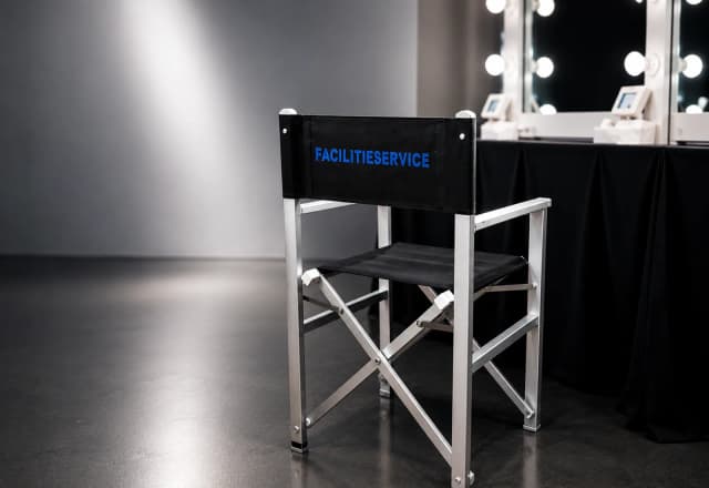 Sedia regia Facilitieservice e specchi in area styling