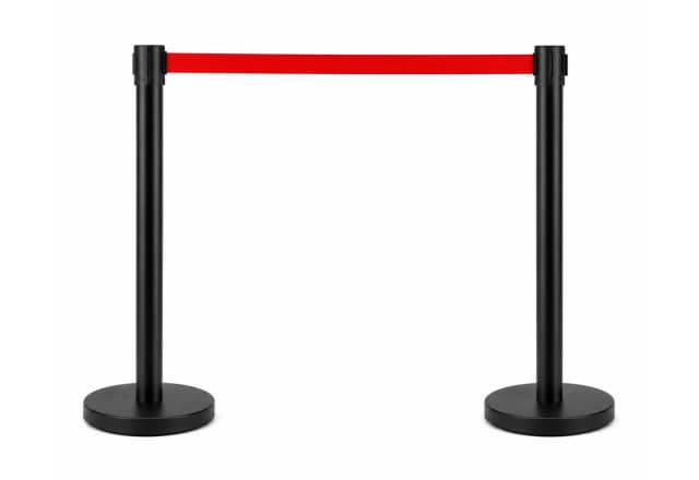 Paletti delimitatori con nastro Tendiflex