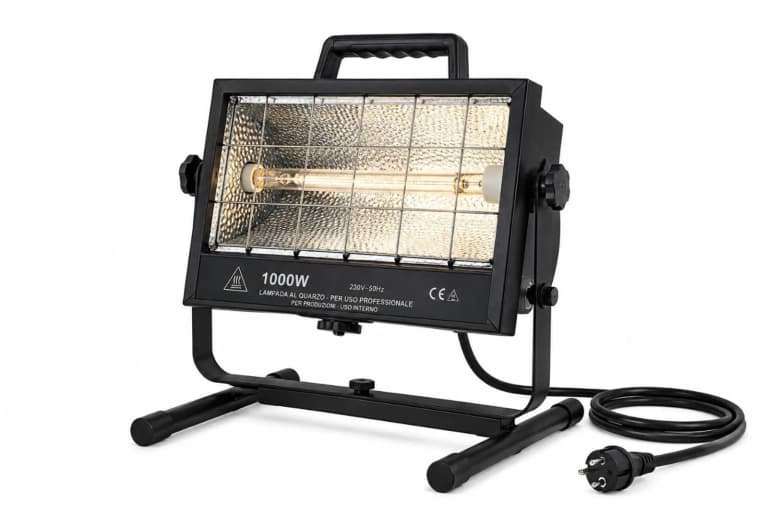 Lampada al quarzo 1000 W per illuminazione operativa su set
