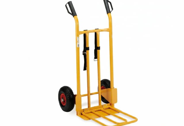 Carrello bravetta giallo a due ruote