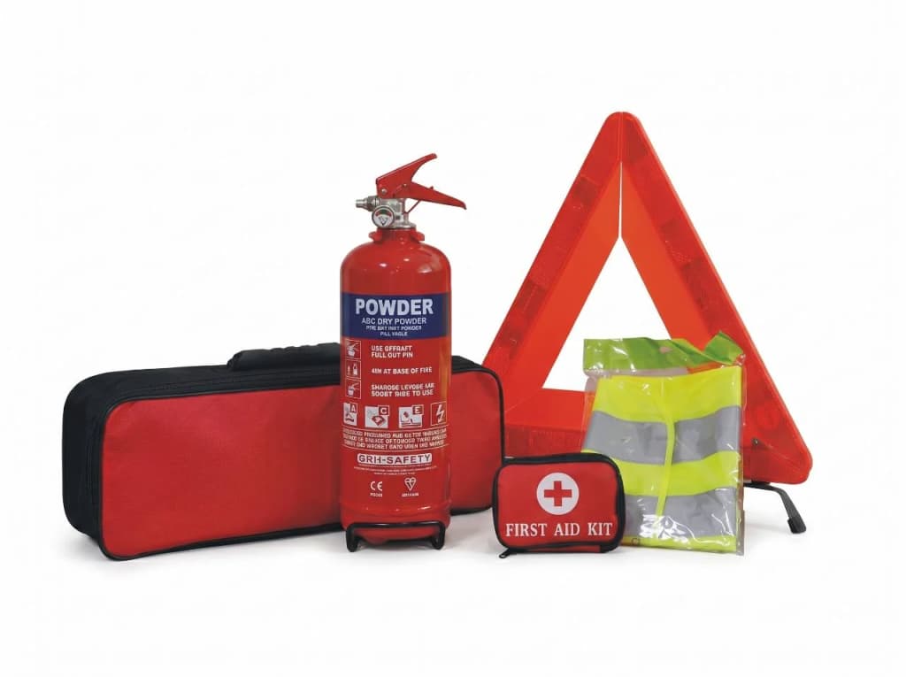 Kit pronto soccorso e dotazioni di sicurezza per set