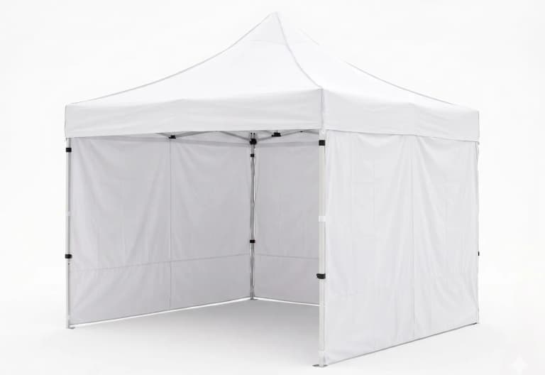 Gazebo easy up 3×3 con laterali bianco
